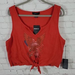 Forever 21+ Tank Crop Top NWT 2X